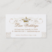 Mode juwelry Wedding Elegant Crown Cool Visitekaartje (Achterkant)