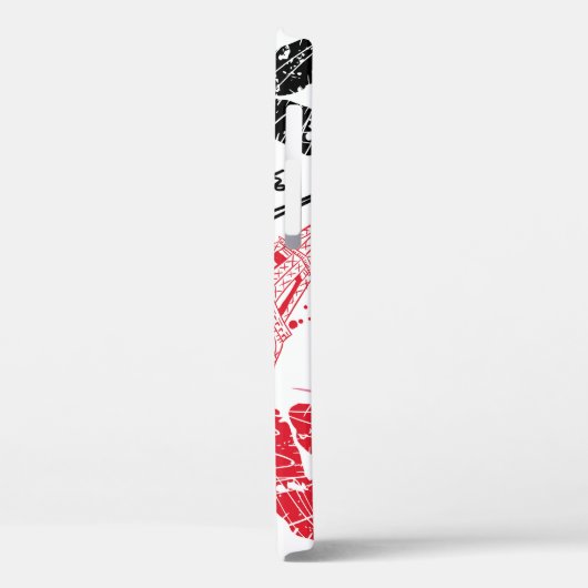 Mode, kalligrafisch Eiffeltoren patroon. Case-Mate iPhone Case (Achterkant / Links)