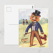 Mode Kat van Louis Wain Kaart (Voorkant / Achterkant)