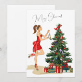 Mode kerstKaart (Voorkant / Achterkant)