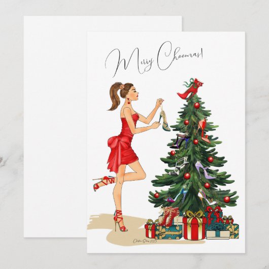 Mode kerstKaart (Voorkant / Achterkant)