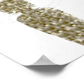 Mode ketch - gouden dress poster (Hoek)