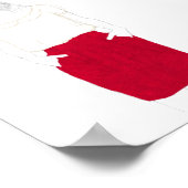 Mode ketch - rode rok poster (Hoek)