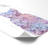 Mode ketch - Waterverf dress Poster (Hoek)