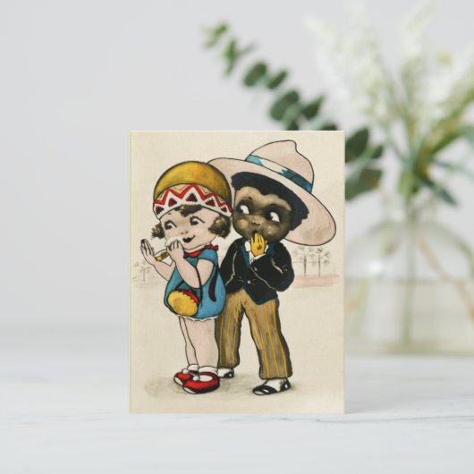 mode kinderen uit 1920 briefkaart (Staand voorkant)