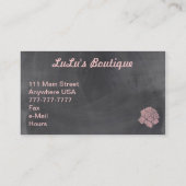 Mode Kleding Bewaren Boutique Visitekaartje (Achterkant)