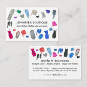 Mode Kleding Dress Boutique Store Retailer Visitekaartje (Voorkant / Achterkant)