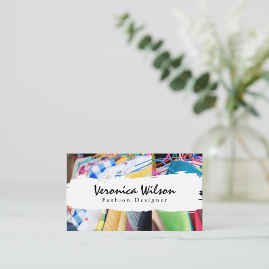Mode kleding | ontwerper visitekaartje (Staand voorkant)