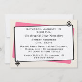 Mode-/kledingzwembad Kaart (Achterkant)