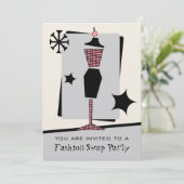 Mode / Kledingzwembad Partij  Dress-formulier Kaart (Staand voorkant)