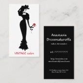 Mode kleermaker,  stijl visitekaartje (Voorkant / Achterkant)