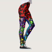 Mode Kleurexplosie verfvlek laatste plaat Leggings (Rechts)