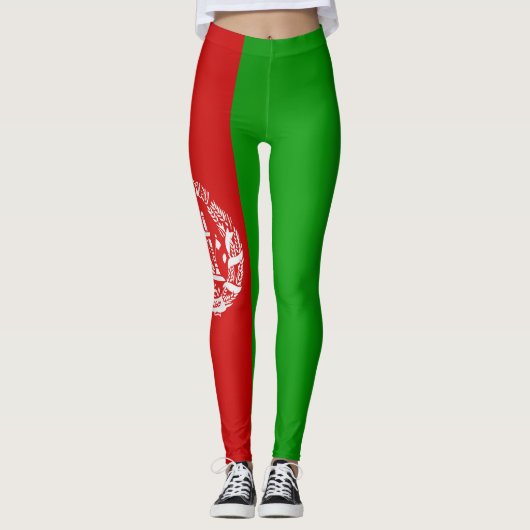 Mode Koel Afghanistan vlag Leggings (Voorkant)