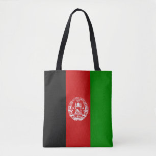 Mode Koel Afghanistan vlag Tote Bag