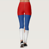 Mode Koel Servië-vlag Leggings (Achterkant)