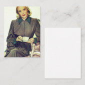   Mode Koffie halverwege de eeuw Visitekaartje (Voorkant / Achterkant)