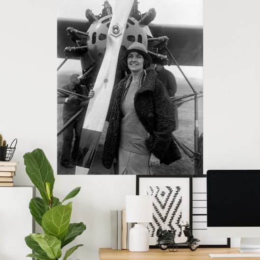 Mode komt overeen met luchtvaart, jaren '20 poster (Thuiskantoor)