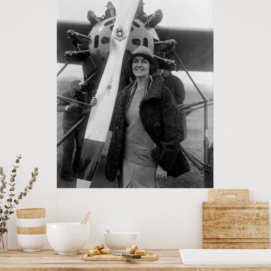 Mode komt overeen met luchtvaart, jaren '20 poster (Keuken)