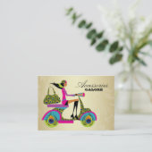 Mode koopt juwelen scooter Peacock Zebra Gol Visitekaartje (Staand voorkant)