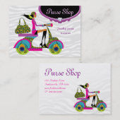 Mode koopt juwelen scooter Zebra Visitekaartje (Voorkant / Achterkant)