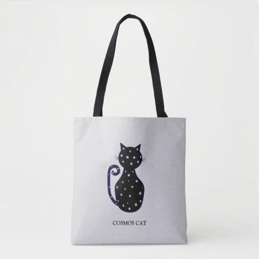 Mode Kosmos Kat Boodschappentas Tote Bag (Voorkant)