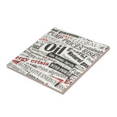 Mode kranten tegeltje (Zijkant)