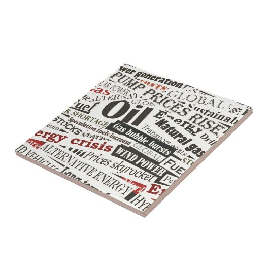 Mode kranten tegeltje (Zijkant)