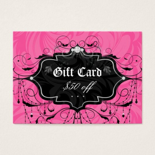 Mode kroonluchter blad sieraden cadeau Kaart (Voorkant)