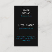 Mode kunst deco elegante stijlvolle illustratie visitekaartje (Achterkant)