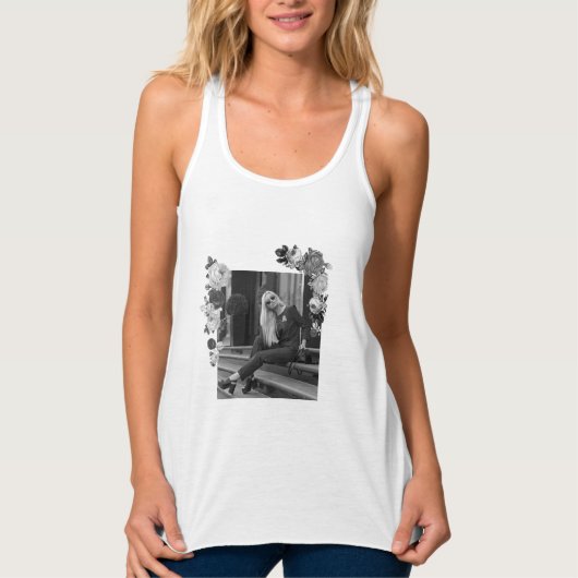 MODE Kunstmeisjes zwart en grijs mooi #2 Tanktop (Voorkant)