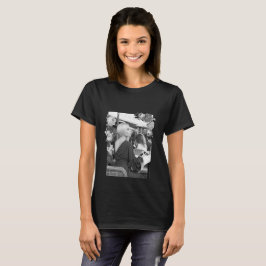 MODE Kunstmeisjes zwart en grijs mooi #3 T-shirt
