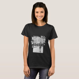 MODE Kunstmeisjes zwart en grijs mooi #4 T-shirt