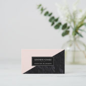 Mode laat meetkundig kleurblok visitekaartje (Staand voorkant)