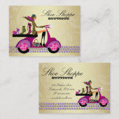 Mode laat paars Paars goud paaien Visitekaartje (Voorkant / Achterkant)