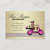 Mode laat paars Paars goud paaien Visitekaartje (Achterkant)