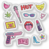 Mode label sticker set (Voorkant)