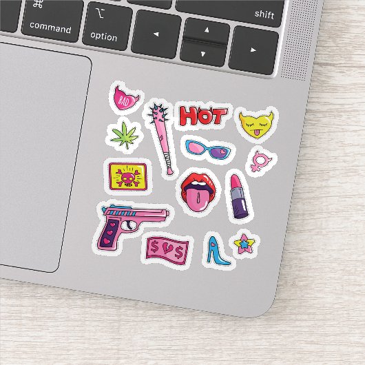 Mode label sticker set (Detail)