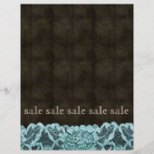 Mode Lace Flyer Blue Brown Leather Peach (Voorkant)