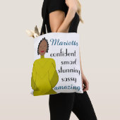 Mode Lady - Afro-Amerikaanse Tote Bag (Dichtbij)