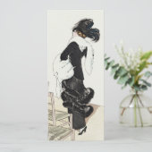  Mode Lady, Haute Couture Verjaardagsfeest Kaart (Staand voorkant)