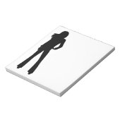 MODE LADY SLENDER SILHOUETTE NOTA PAD NOTITIEBLOK (Linkerzijde)