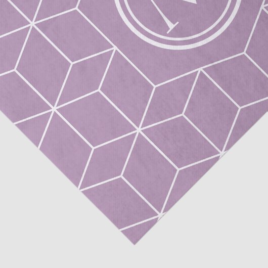 Mode Lavender Herb Cubes and Monogram Tissuepapier (Detail)