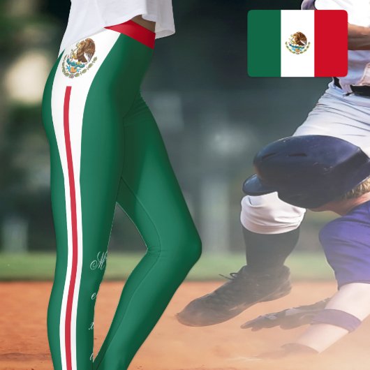 Mode leggings, Mexicaanse vlag Leggings