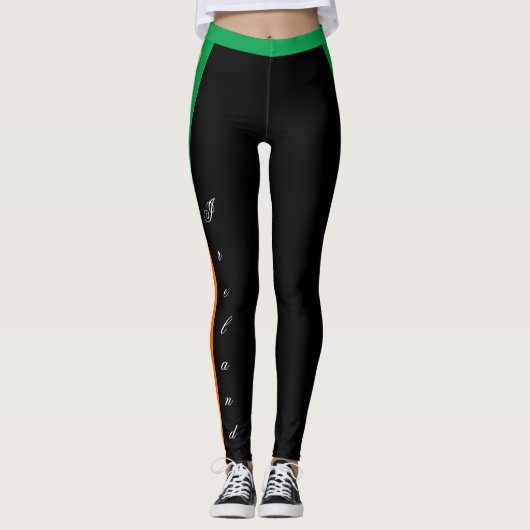 Mode leggings, patriottisch, Iers Leggings (Voorkant)