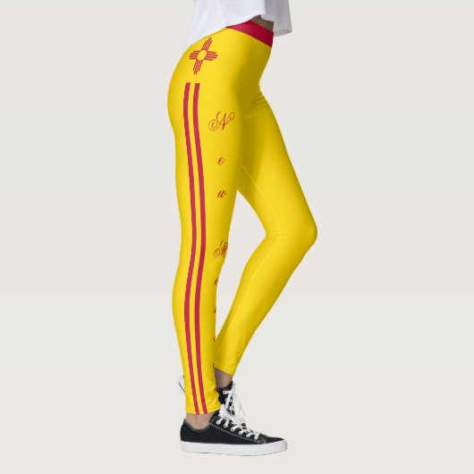 Mode leggings van New Mexico, vlag van New Mexico (Rechts)