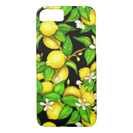 Mode Lemon Print iPhone Case