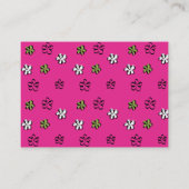 Mode lentevlende visitekaartje (Achterkant)