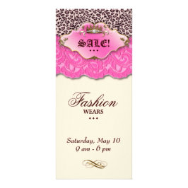 Mode Leopard Jewelry Crown Lace Pink Reclamekaart