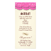 Mode Leopard Jewelry Crown Lace Pink Reclamekaart (Achterkant)