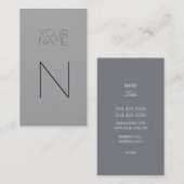 Mode Licht Grijs Visitekaartje (Voorkant / Achterkant)